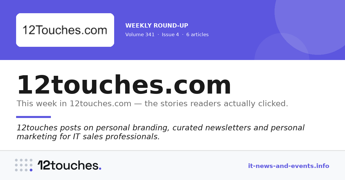 12touches.com &mdash; Volume 341, Issue 4