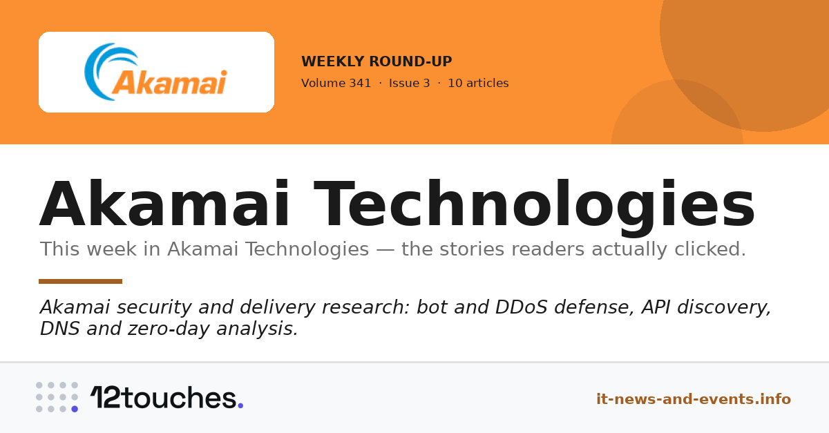 Akamai Technologies &mdash; Volume 341, Issue 3