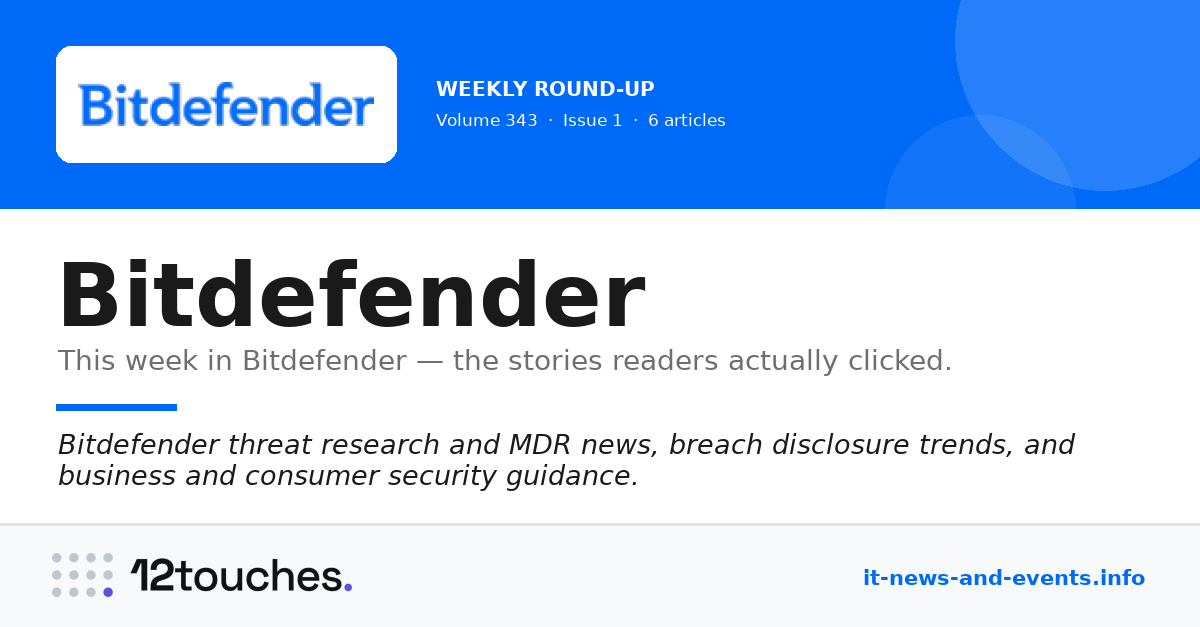 Bitdefender &mdash; Volume 343, Issue 1