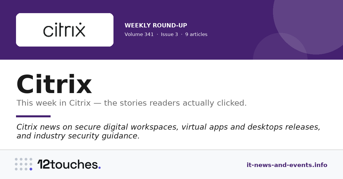 Citrix &mdash; Volume 341, Issue 3