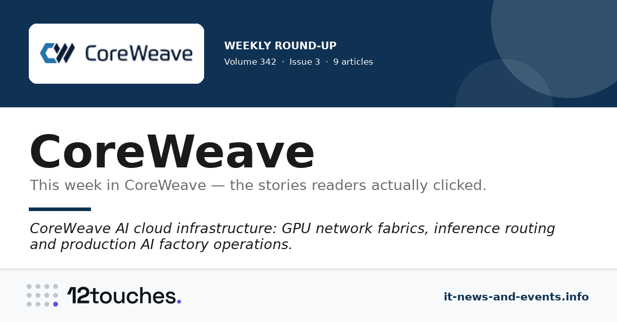 CoreWeave &mdash; Volume 342, Issue 3