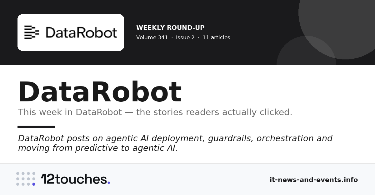 DataRobot &mdash; Volume 341, Issue 2