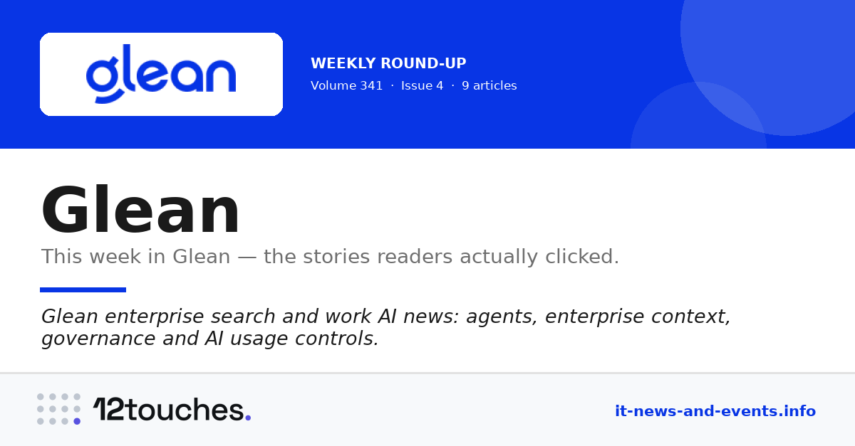 Glean &mdash; Volume 341, Issue 4