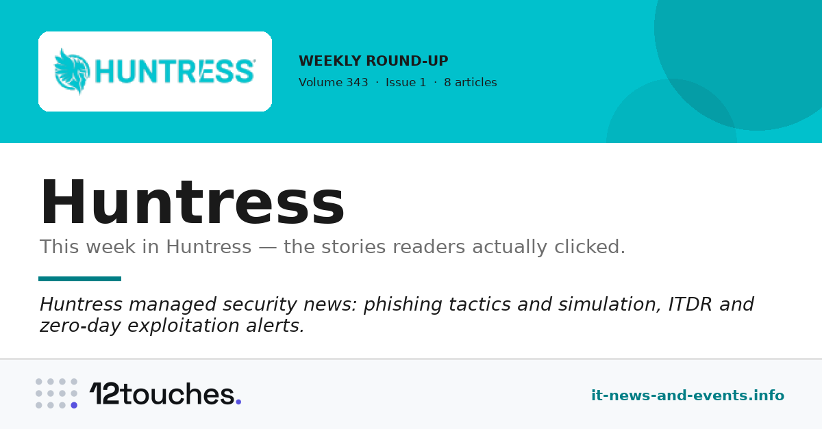 Huntress &mdash; Volume 343, Issue 1