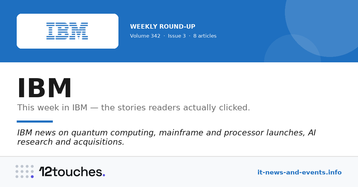 IBM &mdash; Volume 342, Issue 3