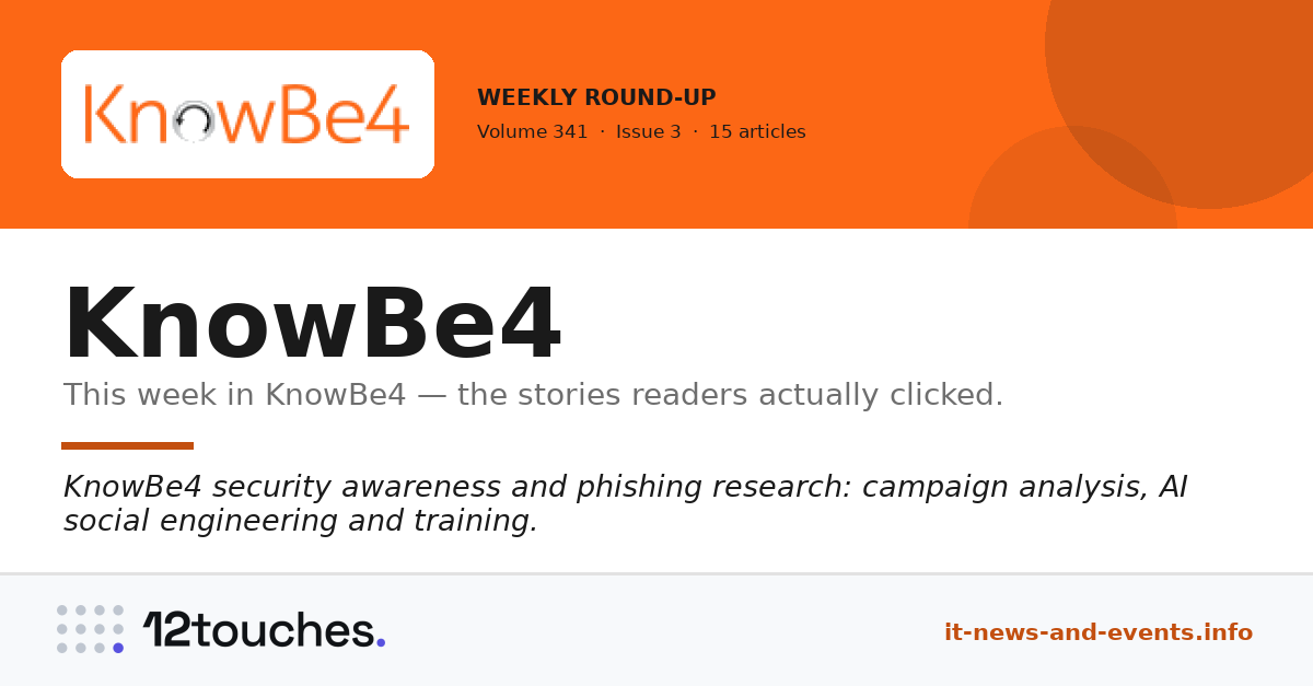 KnowBe4 &mdash; Volume 341, Issue 3