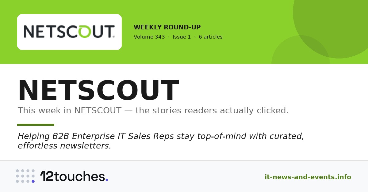 NETSCOUT — Volume 343, Issue 1