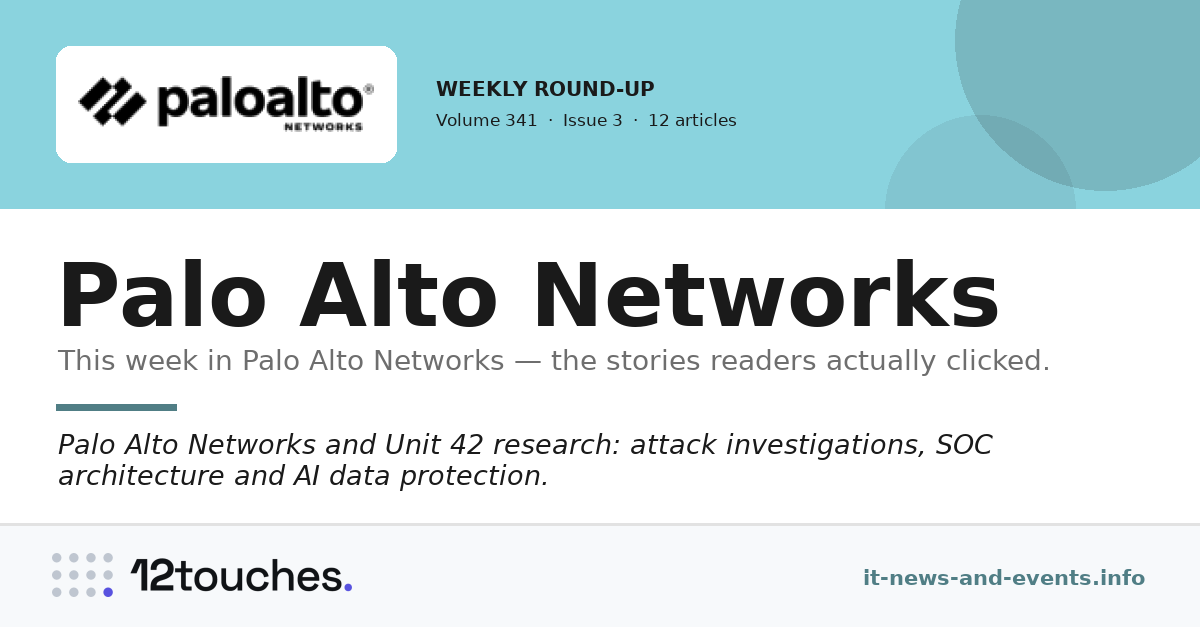 Palo Alto Networks &mdash; Volume 341, Issue 3