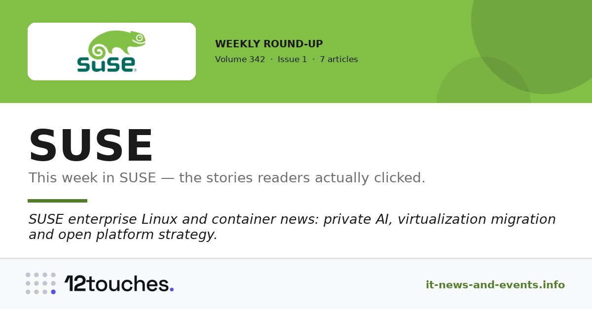 SUSE &mdash; Volume 342, Issue 1