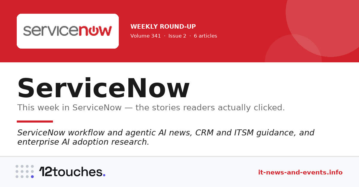 ServiceNow &mdash; Volume 341, Issue 2