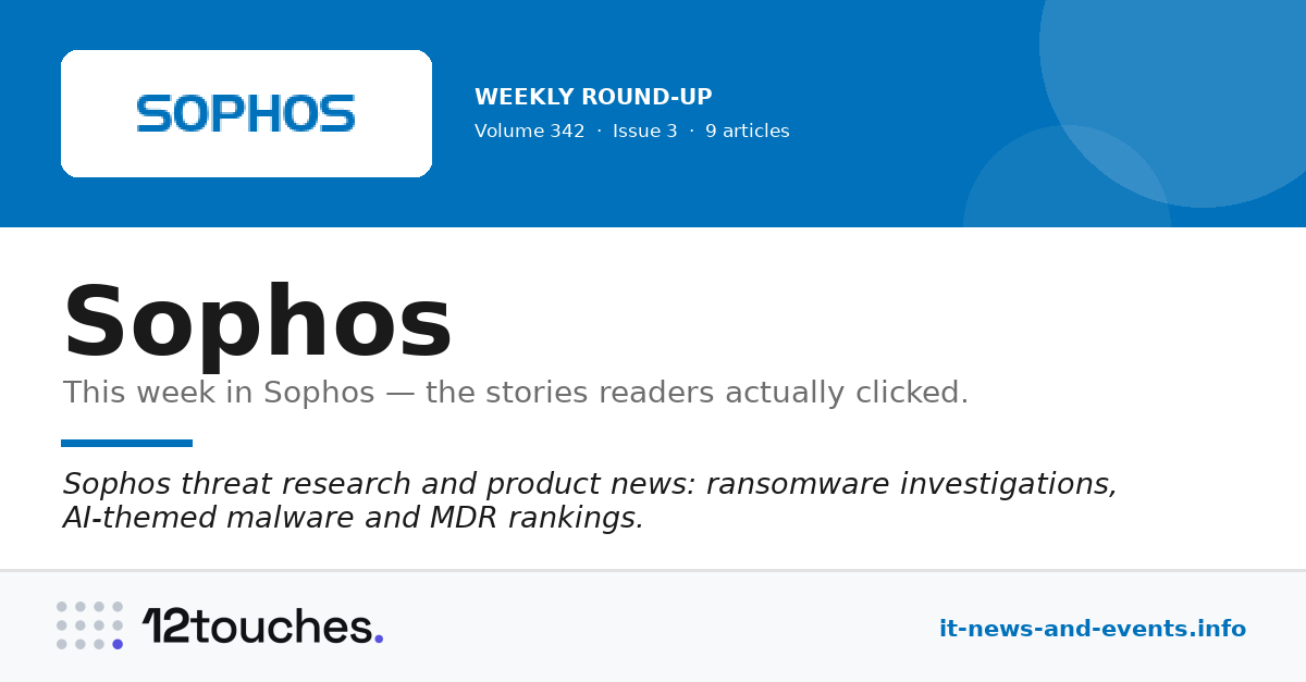 Sophos &mdash; Volume 342, Issue 3
