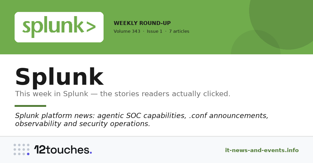 Splunk — Volume 343, Issue 1