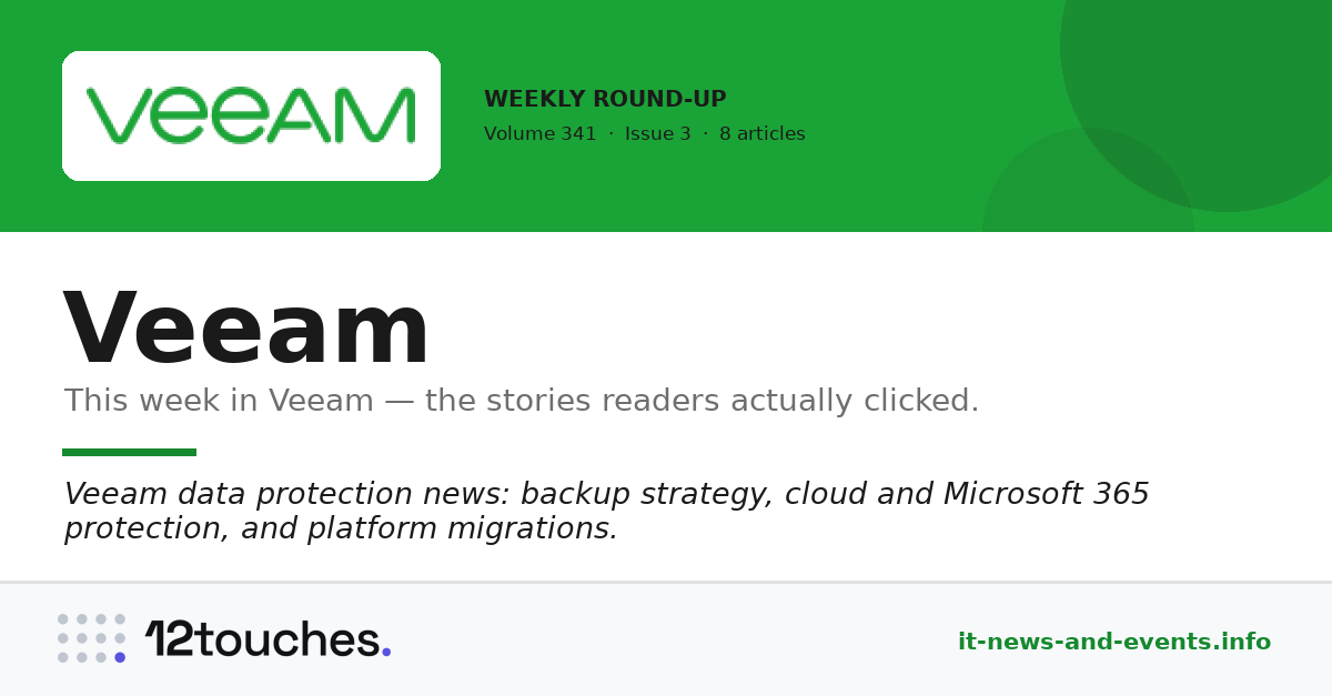 Veeam &mdash; Volume 341, Issue 3
