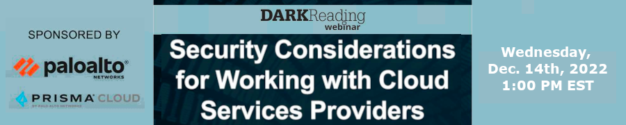 DARKReading: Security Considerations for Working with Cloud Services Providers (Dec. 14th)