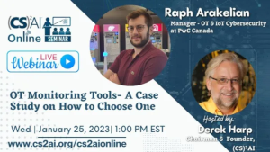 (CS)2 AI ONLINE Seminar: OT Monitoring Tools- A Case Study on How to Choose One