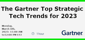 The Gartner Top Strategic Tech Trends for 2023 (March 6th)