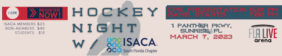 Hockey Night with ISACA (FLA Panthers) (March 7th)