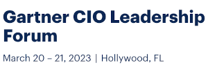 Gartner CIO Leadership Forum (March 20th)