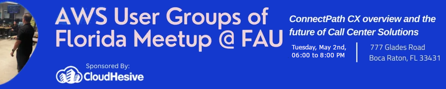 April (Rescheduled) AWS User Groups of Florida Meetup