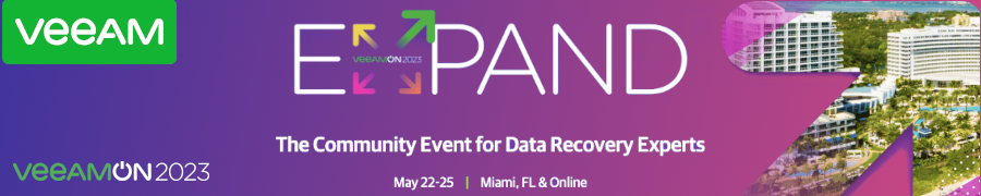 VeeamON 2023 - Miami Beach - (May 22 - 25)