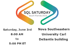 SQL Saturday South Florida 2023 (June 3rd)
