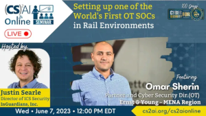(CS)2AI Online: Setting up one of the World's First OT SOCs in Rail Environments