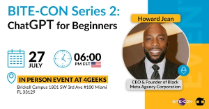 BITE-CON Event Series 2: ChatGPT for Beginners