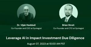 Global Webinar: How to Leverage AI in Impact Investment Due Diligence