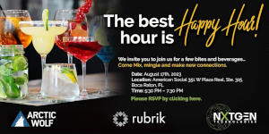 NXT GEN Happy Hour with Arctic Wolf and Rubrik (Aug. 17th)