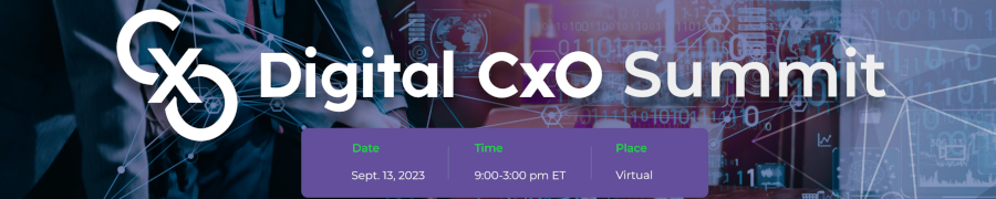 Digital CxO Summit (Sept. 13th)
