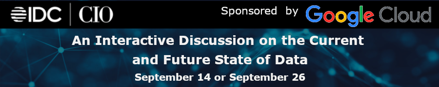 IDG: An Interactive Discussion on the Current and Future State of Data (Sept. 14th)