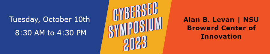 Cybersecurity Symposium 2023 - SERDSTF (Oct. 10th)