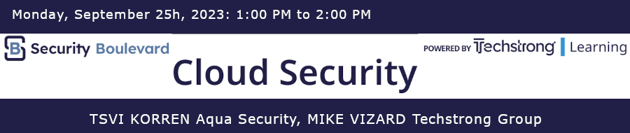 TechStrong: Cloud Security (Sept. 25th)