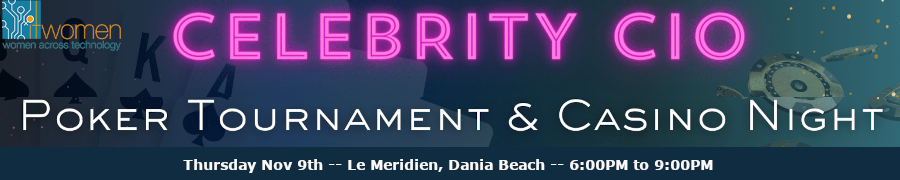 ITWomen Celebrity CIO Fundraiser - Poker Tournament & Casion Night