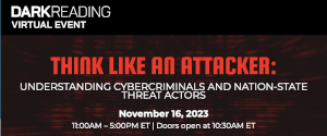 DARKReading: Think Like An Attacker (Nov. 16th)