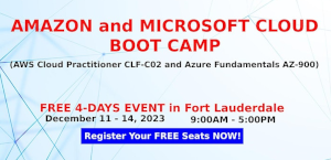 FREE Amazon and Microsoft Cloud Boot Camp in Fort Lauderdale, FL!