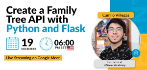 Create a Family Tree with Python and Flask (Dec. 19th)