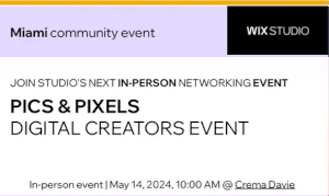 Wix Studio: Pics & Pixels Networking Event