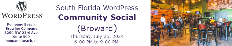 WordPress Community Social (Broward)