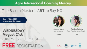 The Scrum Master's ART to Say NO.