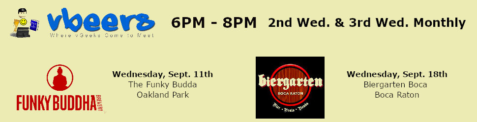 vBeers South Florida at Biergarten Boca (August 21st)