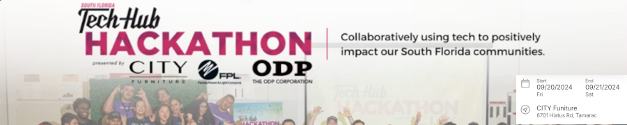Tech Hub Hackathon 2024: 'Civic Hacking: Uniting South Florida Cities' (Sept. 20-21)