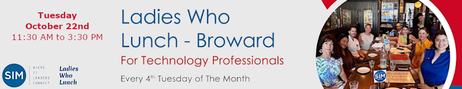 Tech Ladies Who Lunch - Broward (Oct. 22nd)