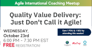 Quality Value Delivery: Just Don't Call it Agile!