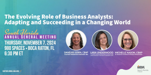 Annual General Meeting: The Evolving Role of Business Analysts