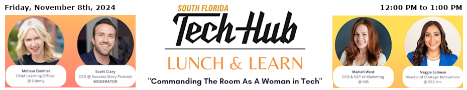 Commanding The Room As A Woman In Tech (Nov. 8th)