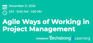 Agile Ways of Working in Project Management (Nov. 21st)