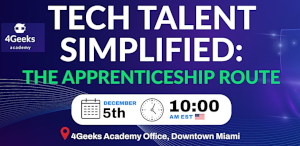 Tech Talent Simplified: The Apprenticeship Route (Dec. 5th)