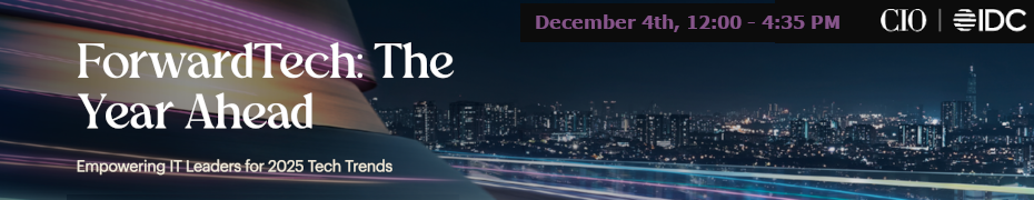 ForwardTech: The Year Ahead - Empowering IT Leaders for 2025 Tech Trends (Dec. 4th)