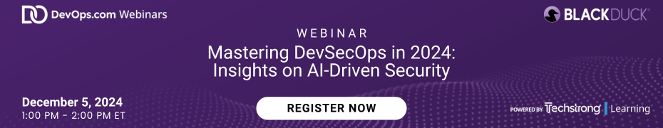 Mastering DevSecOps in 2024: Insights on AI-Driven Security (Dec. 5th)